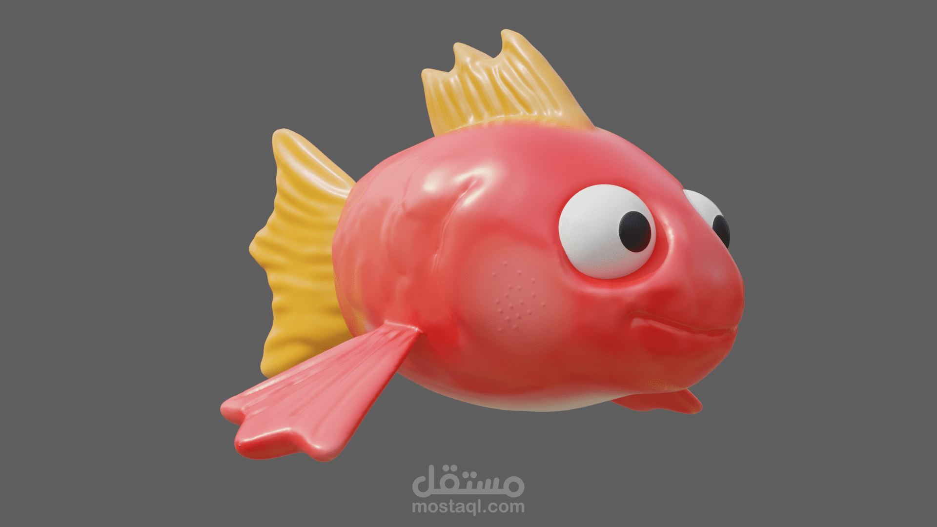 تصميم سمكه بطابع كرتوني
