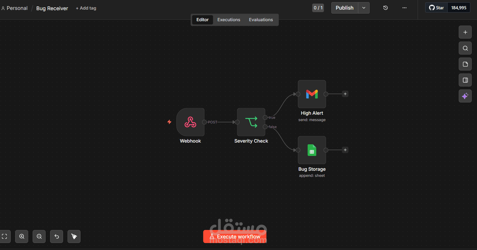 Automated Bug Report System باستخدامn8n