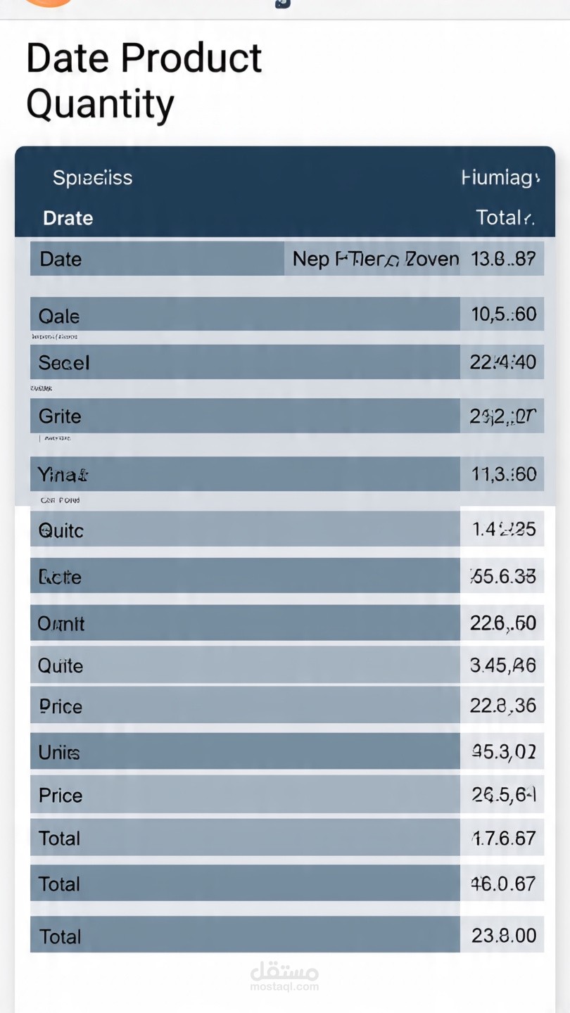 تصميم جدول مبيعات مع جدول محوري Pivot Table