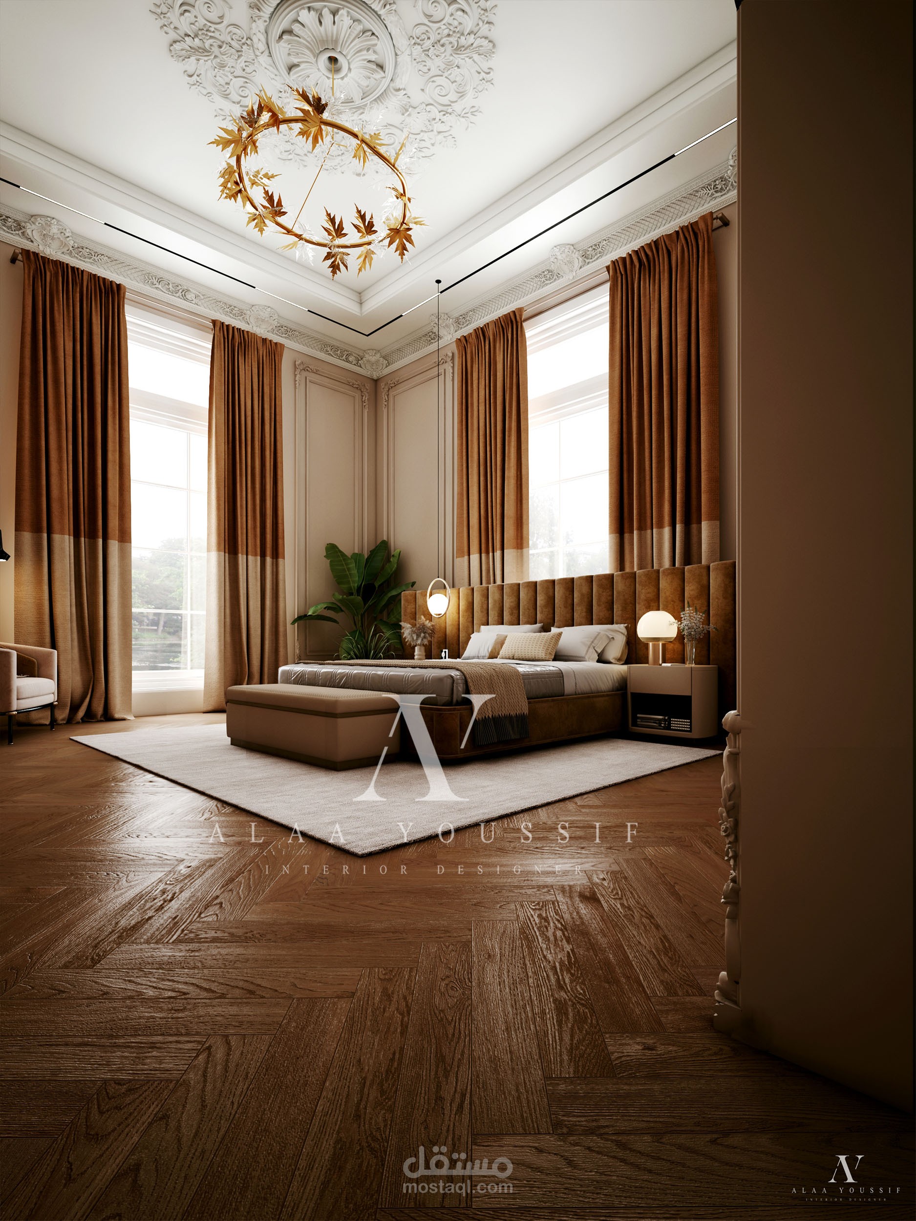 Luxury master bedroom design