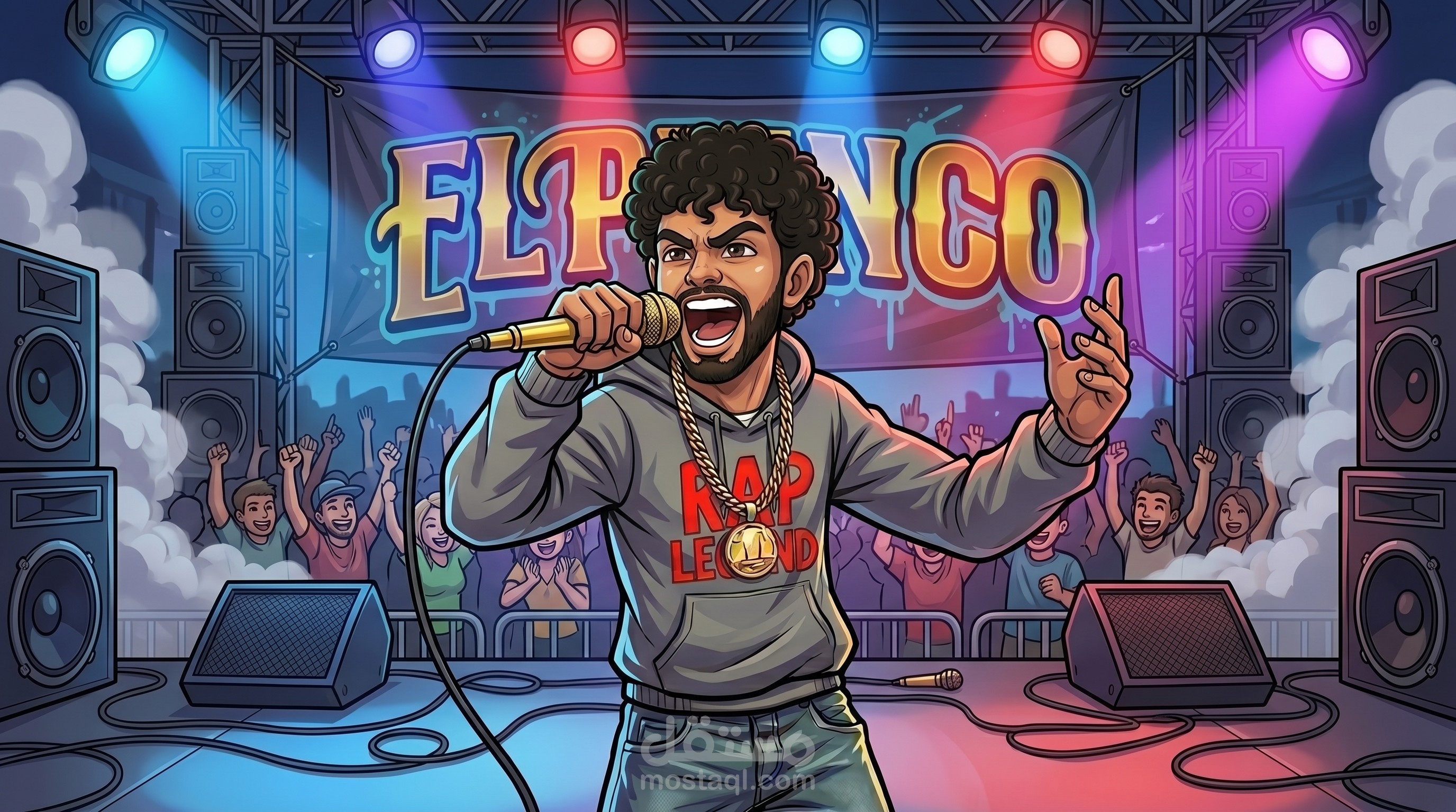 مونتاج فيديو راب حماسي مناسب للسوشيال ميديا
