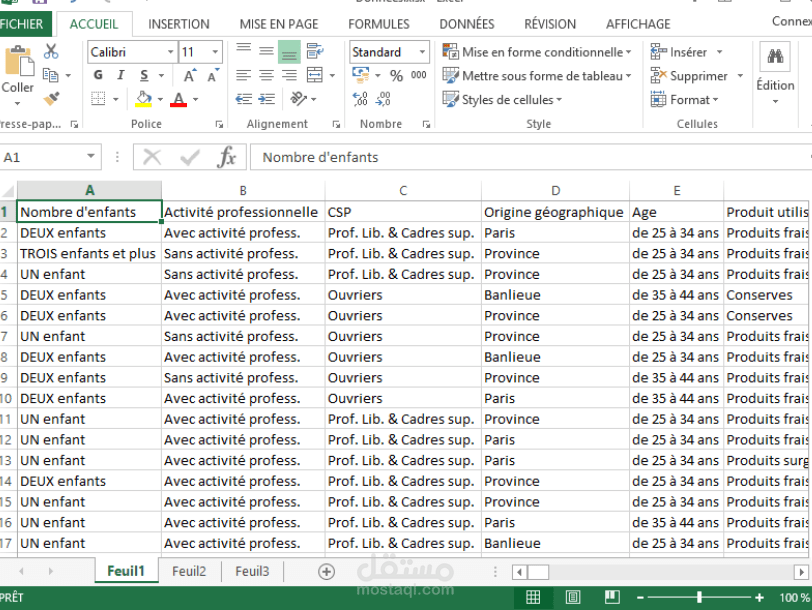 إدخال وتنظيم بيانات عملاء باستخدام Excel