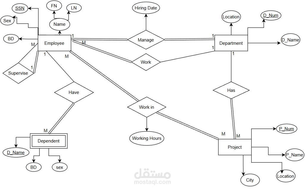 تصميم قاعدة بيانات احترافية | ER Diagram & Data Modeling