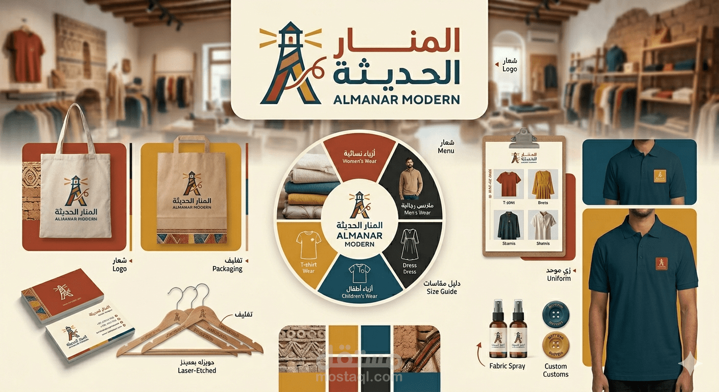 هوية بصرية لمحل ملابس