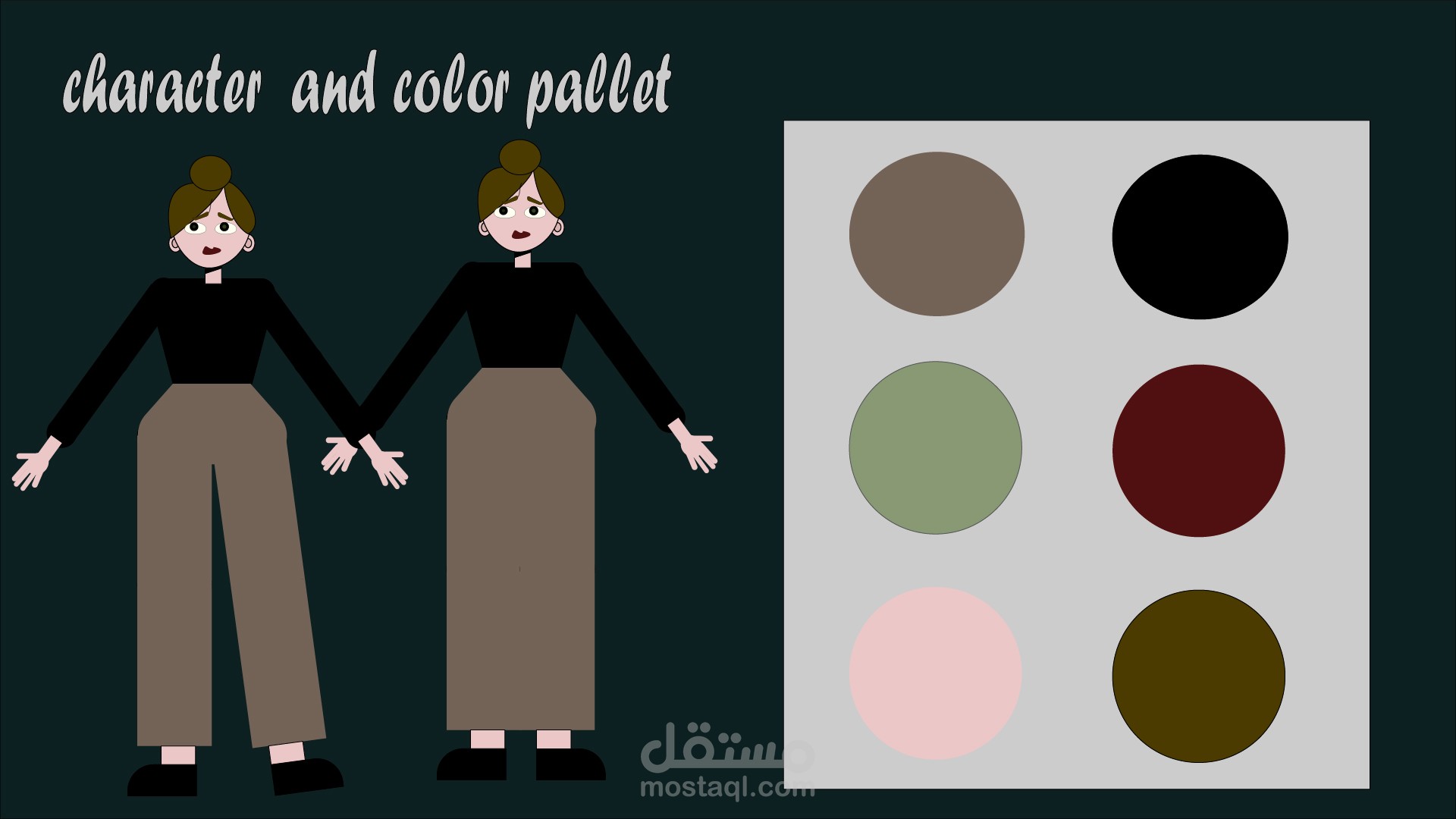 بناء دليل بصري لشخصية ثنائية الأبعاد (2D Character Sheet).