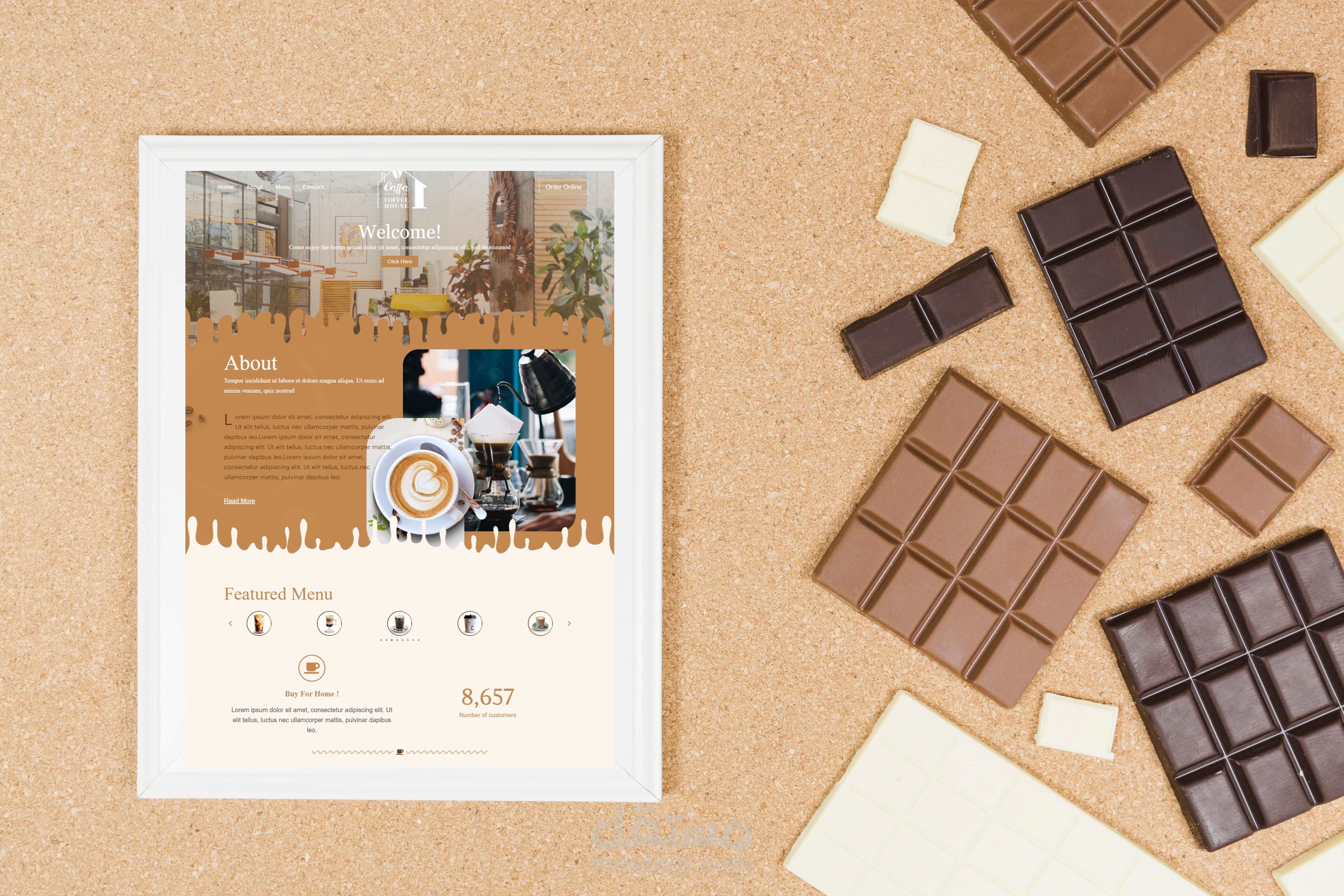 Landing Page for Coffee Shop on WP