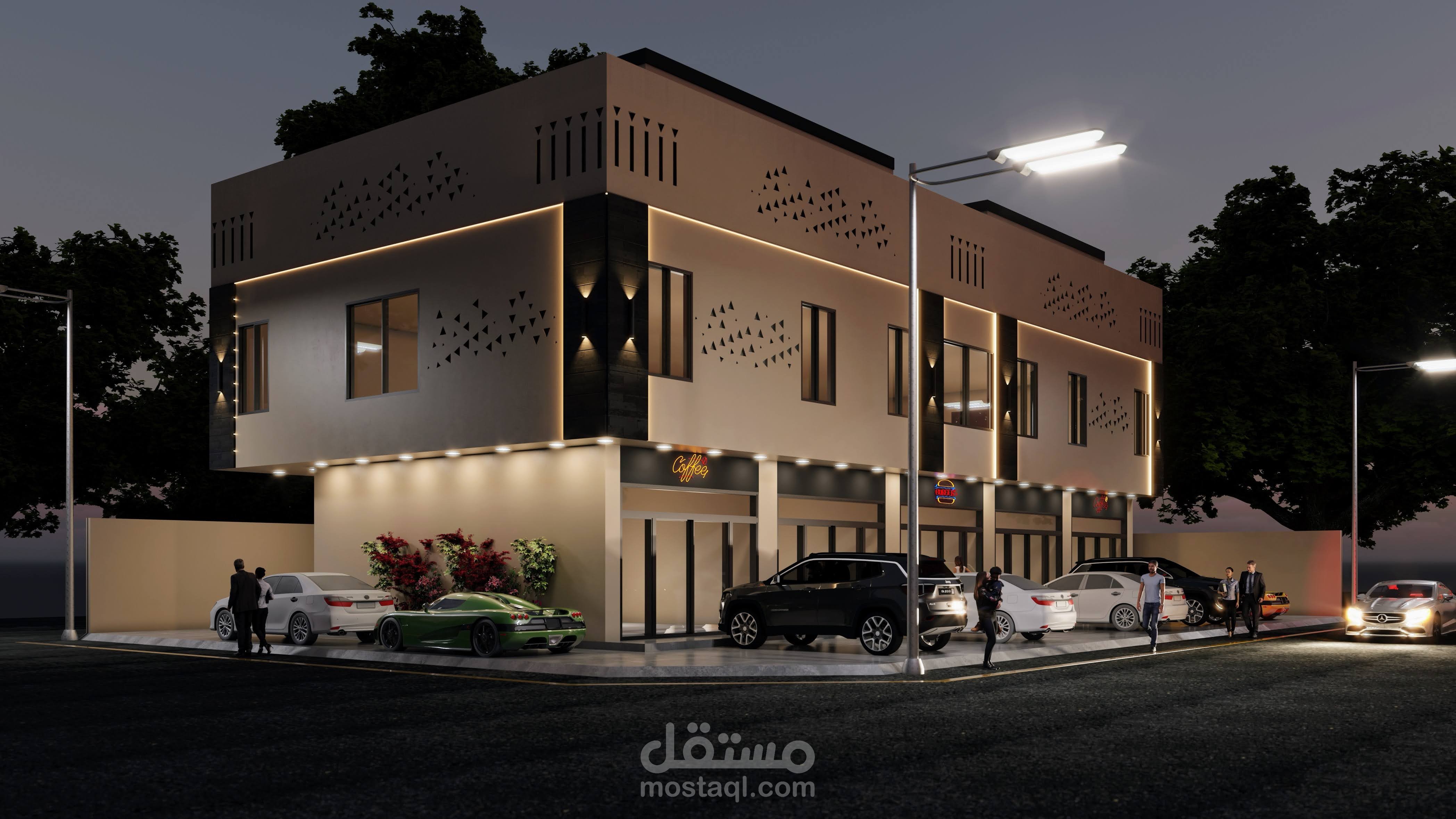واجهة على الطراز النجدي بالرياض