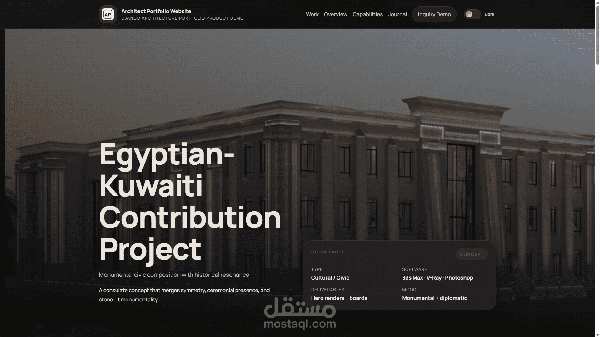 Architect Portfolio Website