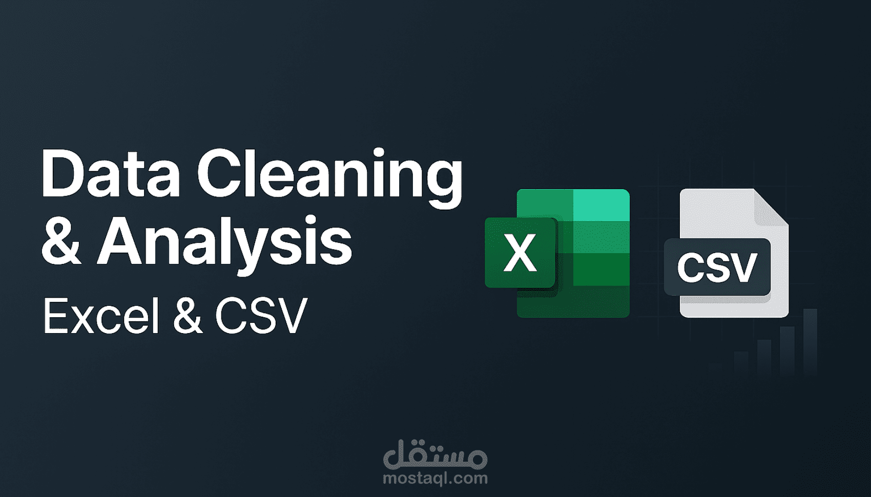 تحليل وتنظيف البيانات باستخدام Excel , CSV باحترافية.