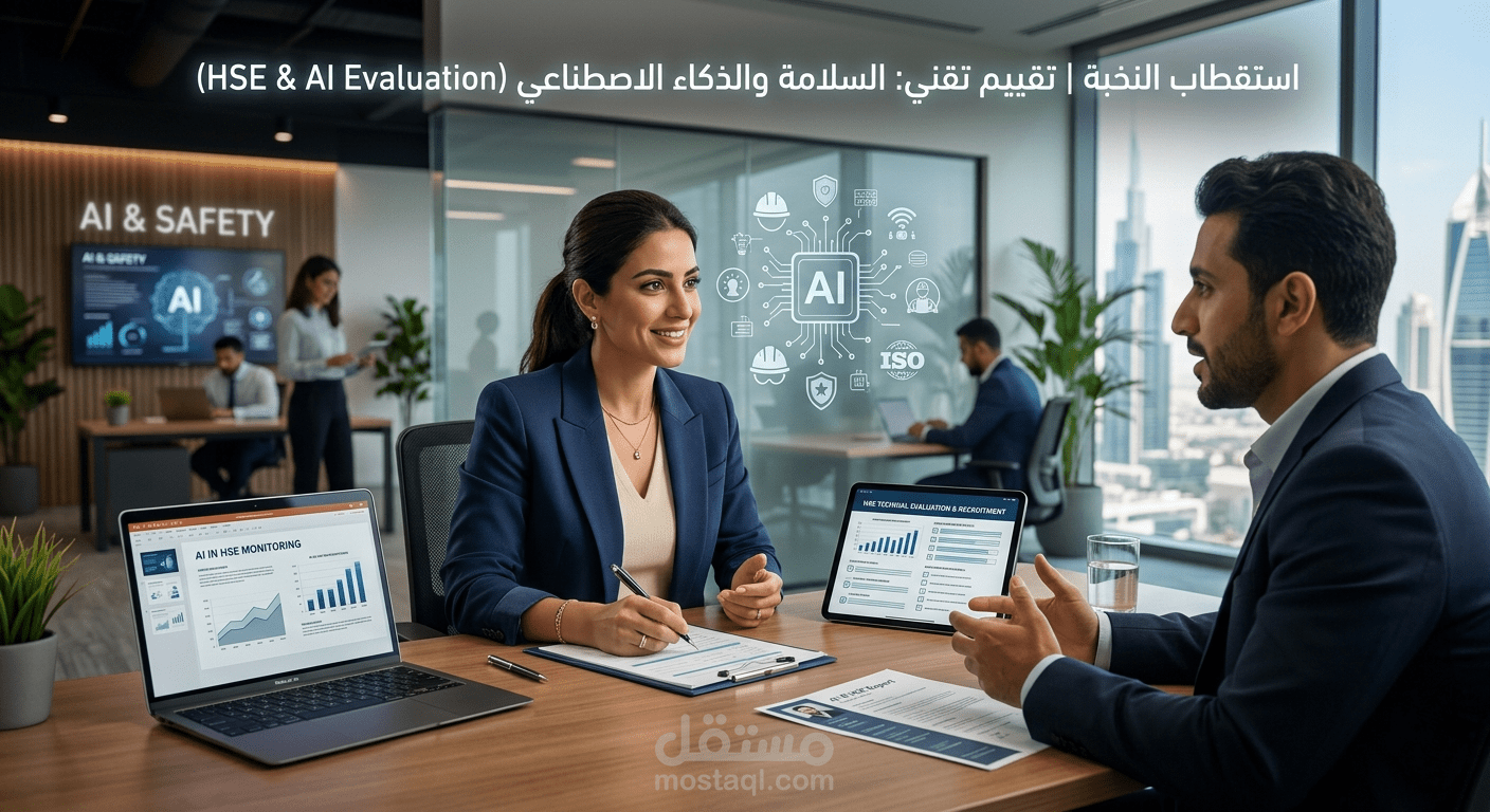 التقييم التقني واستقطاب النخبة لقطاع السلامة (HSE) والذكاء الاصطناعي
