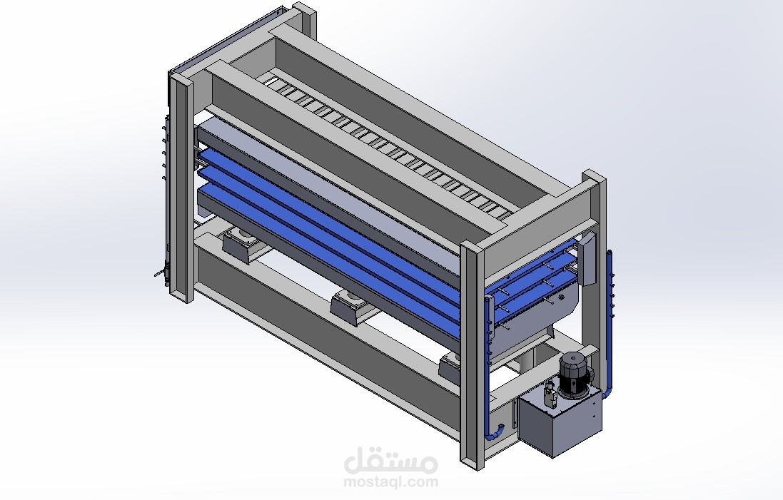 Design and Manufacturing of Multi-Layer Hydraulic Press (2-Level, 9 Layers)