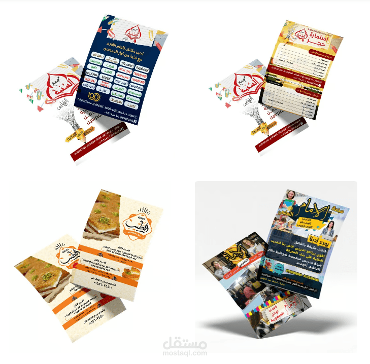 تصميم مطبوعات تجارية اعلانية