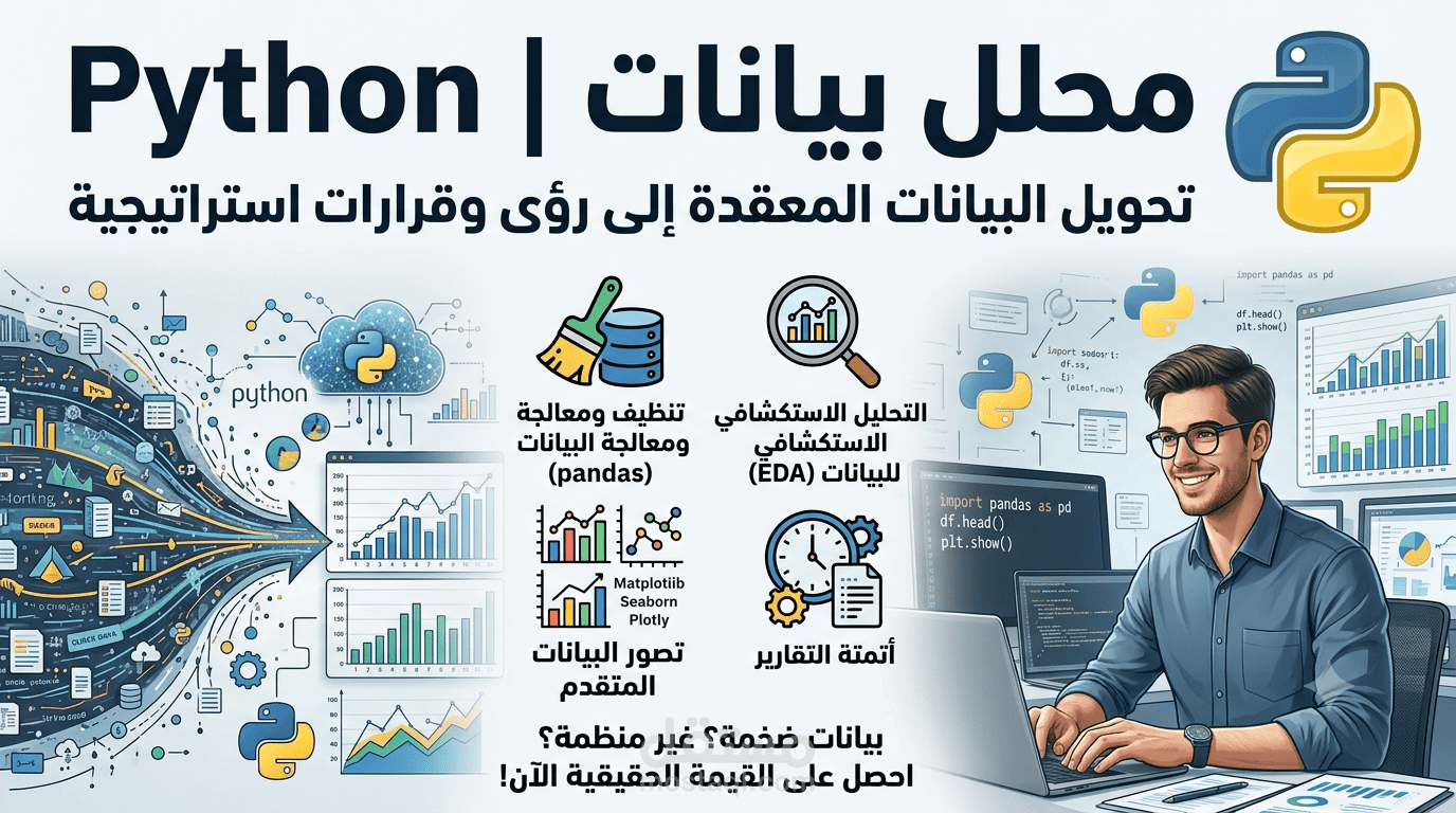 محلل بيانات (Data Analyst) | خبير استخراج الرؤى باستخدام بايثون