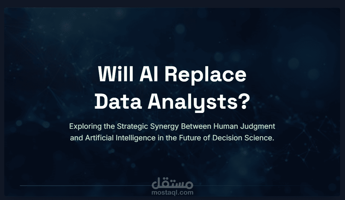 "? presentation about " Will AI Replace The Data Analyst