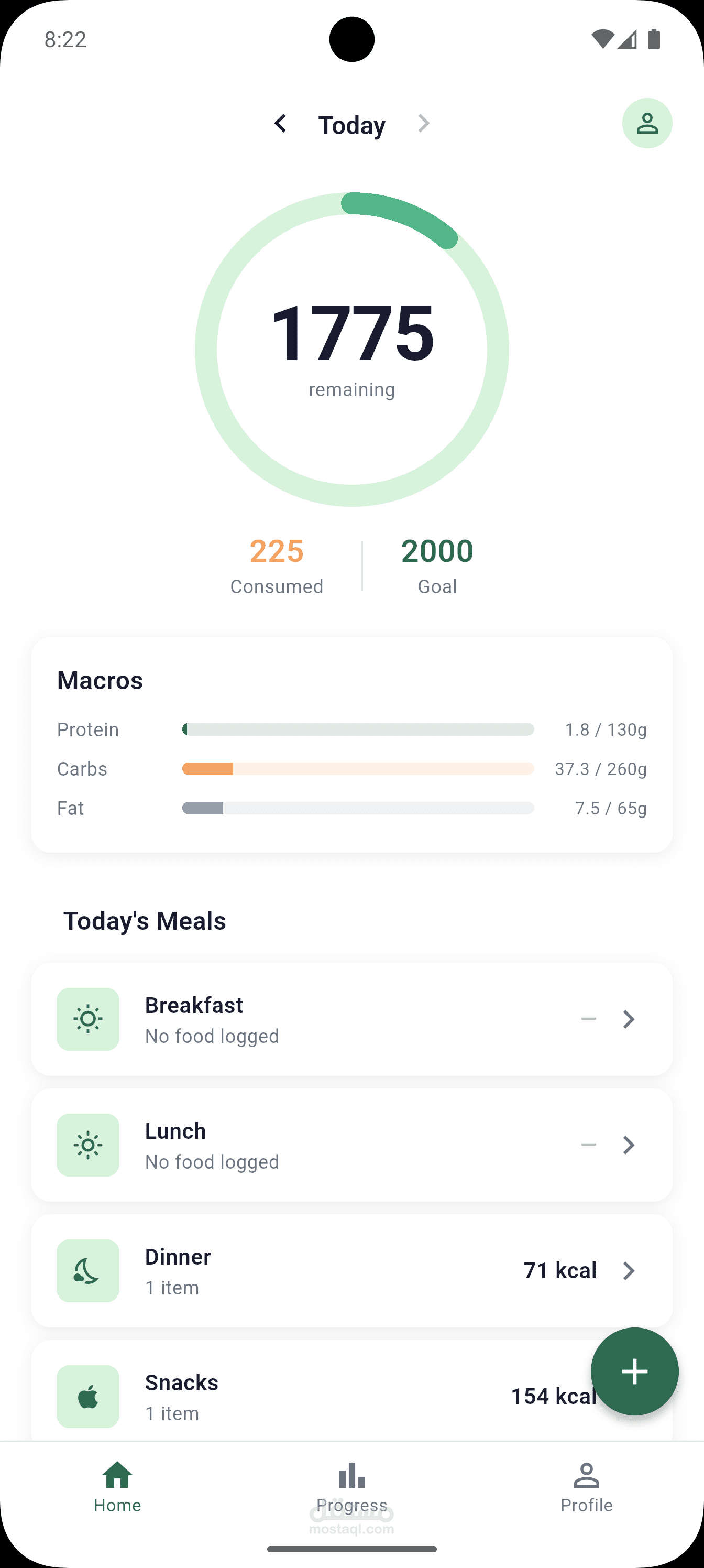calorie tracking