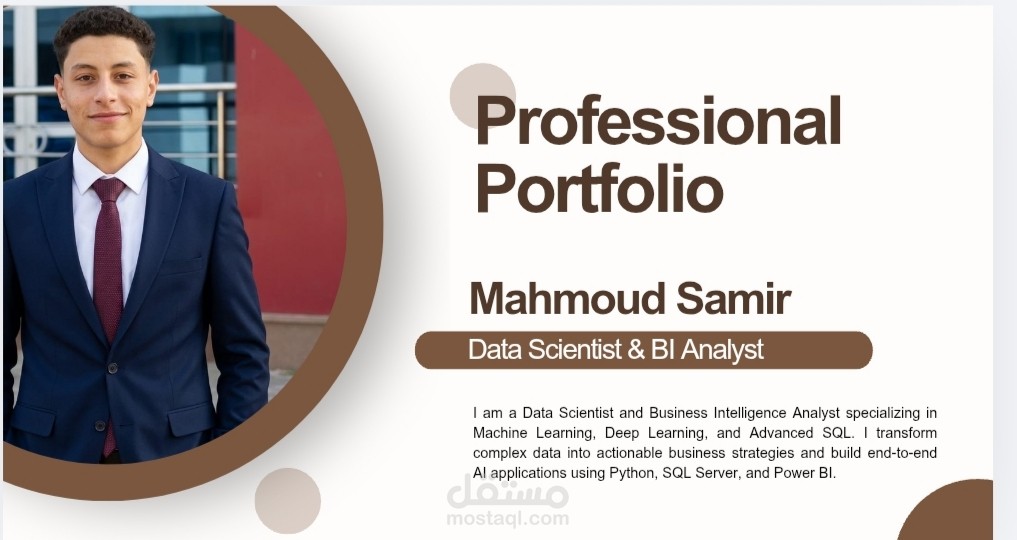 تجميع وتصميم معرض أعمال (Portfolio) جذاب يعرض مشاريعك للعملاء