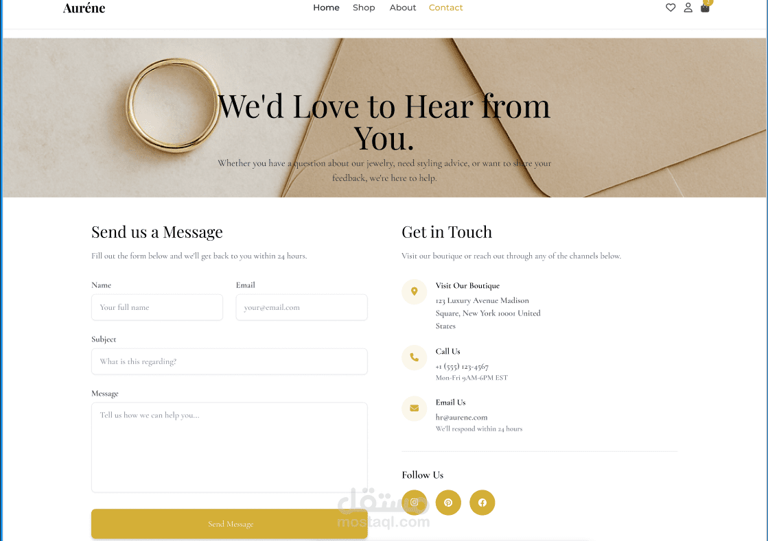 React and Boostrap frontend project