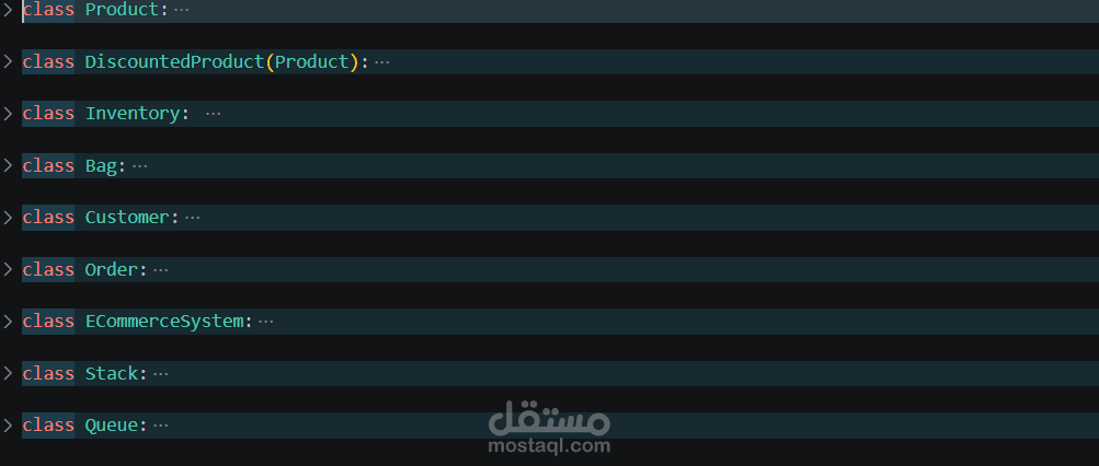تطوير الكود البرمجـي الاساسي لإدارة المخازن والطلبات (Inventory Logic Engine)