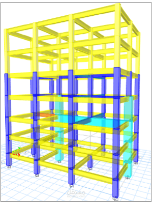 دراسة تحليل إنشائي وزلزالي متقدمة لمبنى متعدد الطوابق (مشروع تخرج)