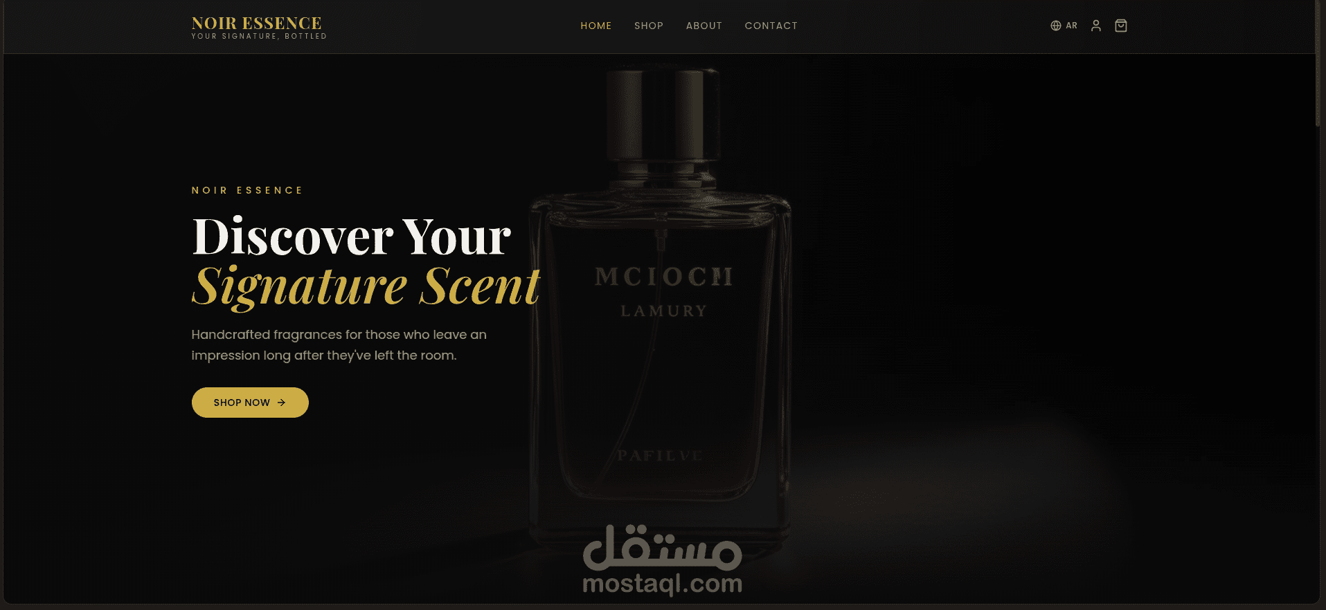 تصميم واجهة مستخدم (UI) وصفحة هبوط احترافية باستخدام الذكاء الاصطناعي