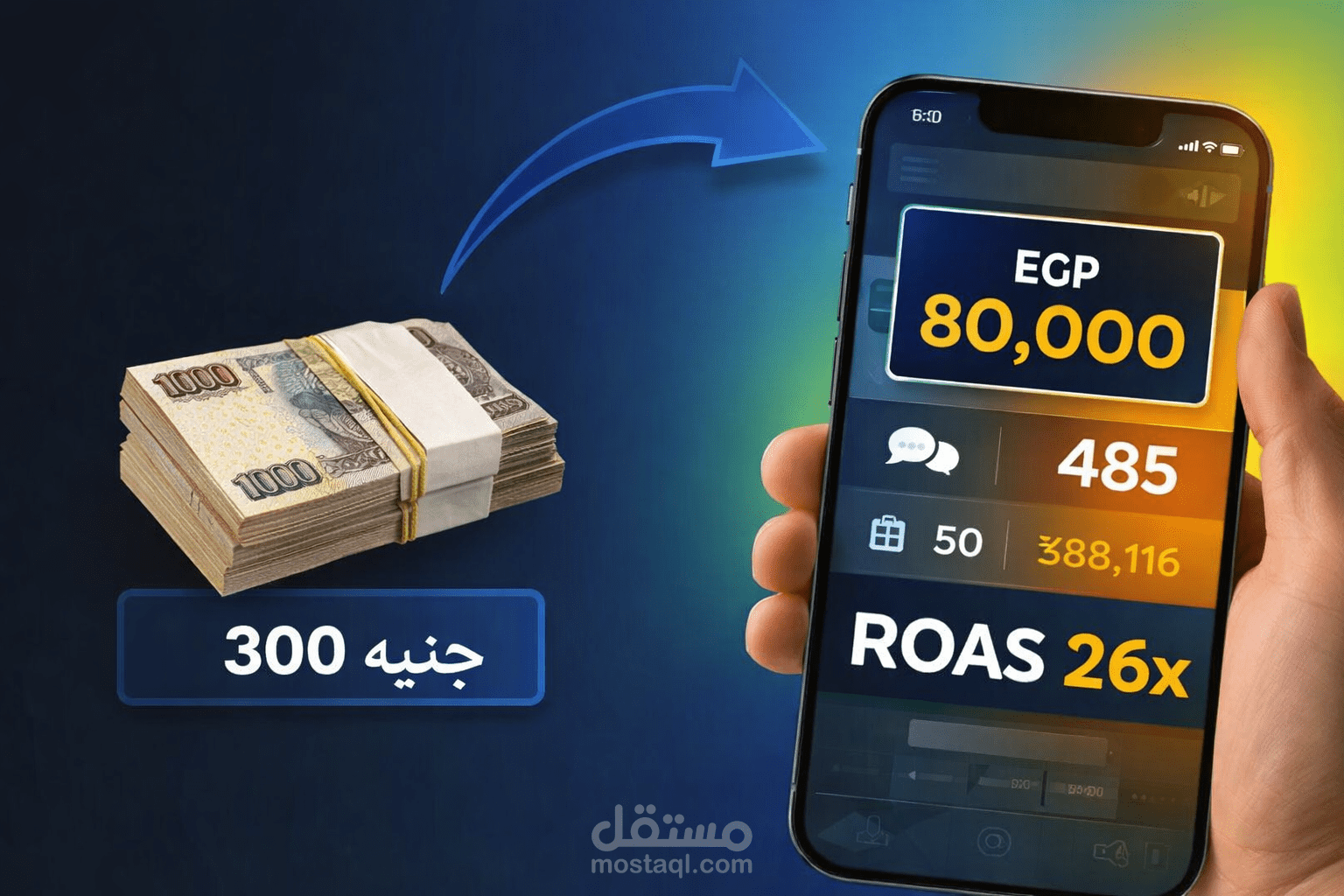 تحقيق ROAS 26x بحملة إعلانية بميزانية أقل من 3000 جنيه | Meta Ads