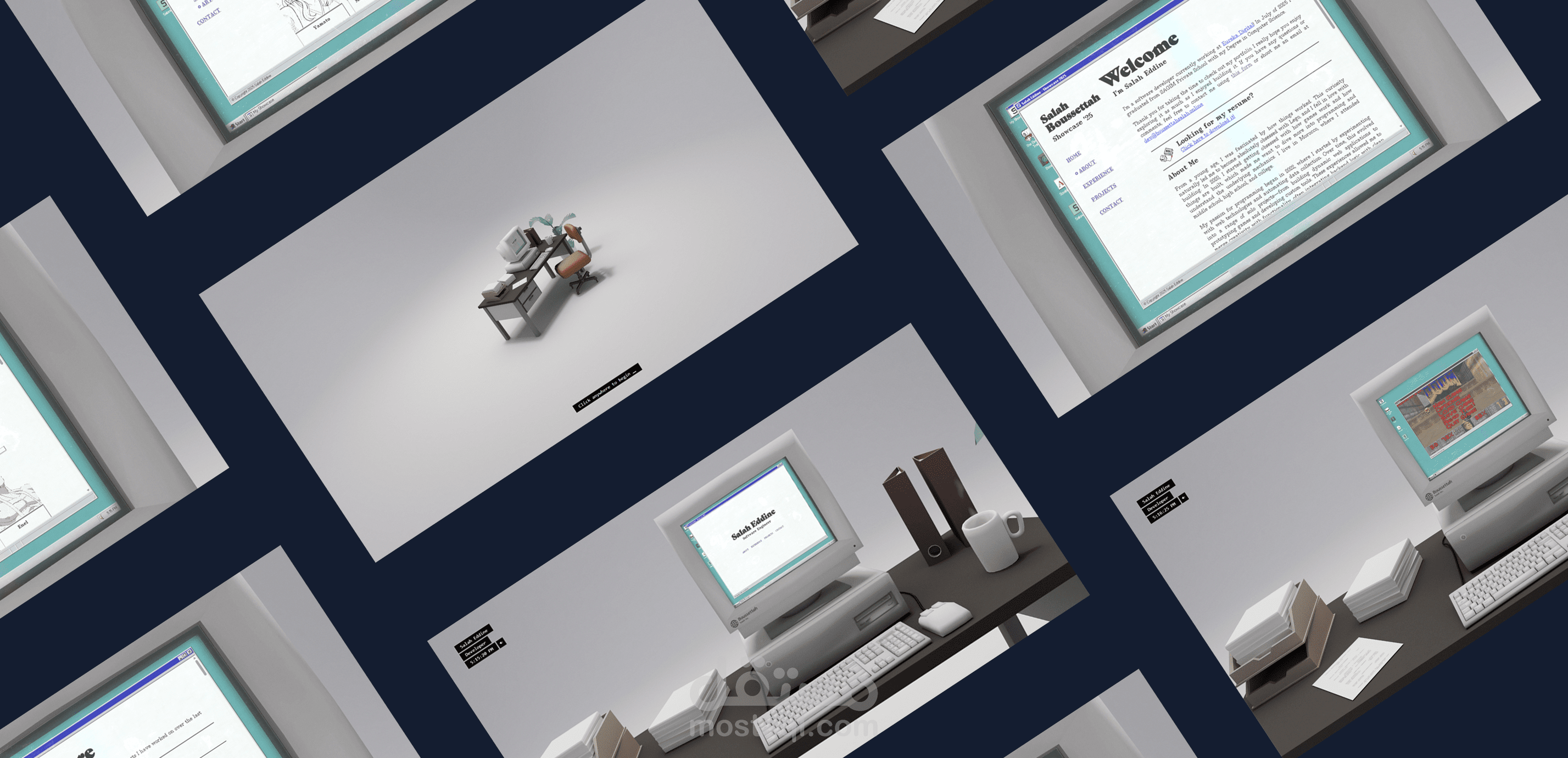 3D Interactive Portfolio - تجربة محفظة ثلاثية الأبعاد بـ ThreeJS و WebGL