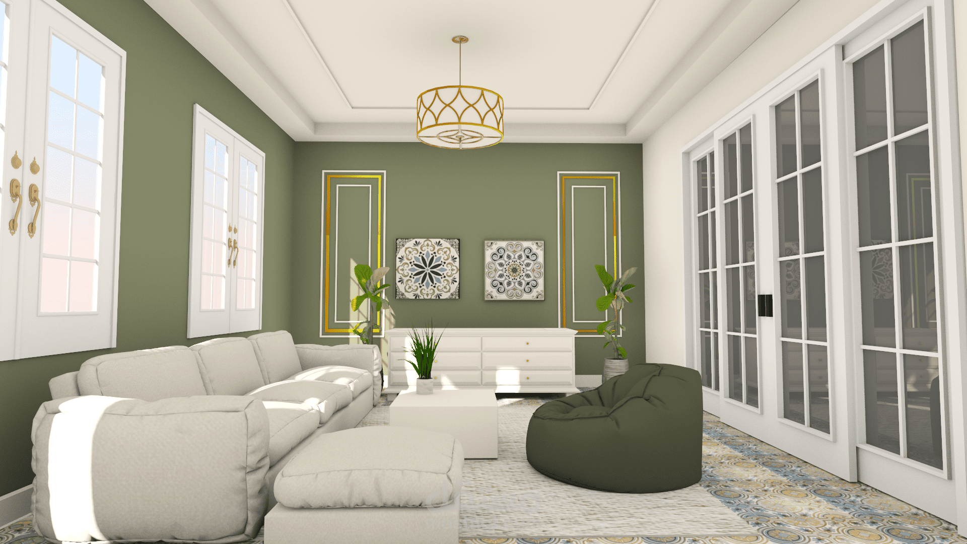 تصميم داخلي لصاله