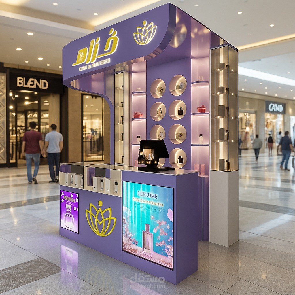khozam perfume booth