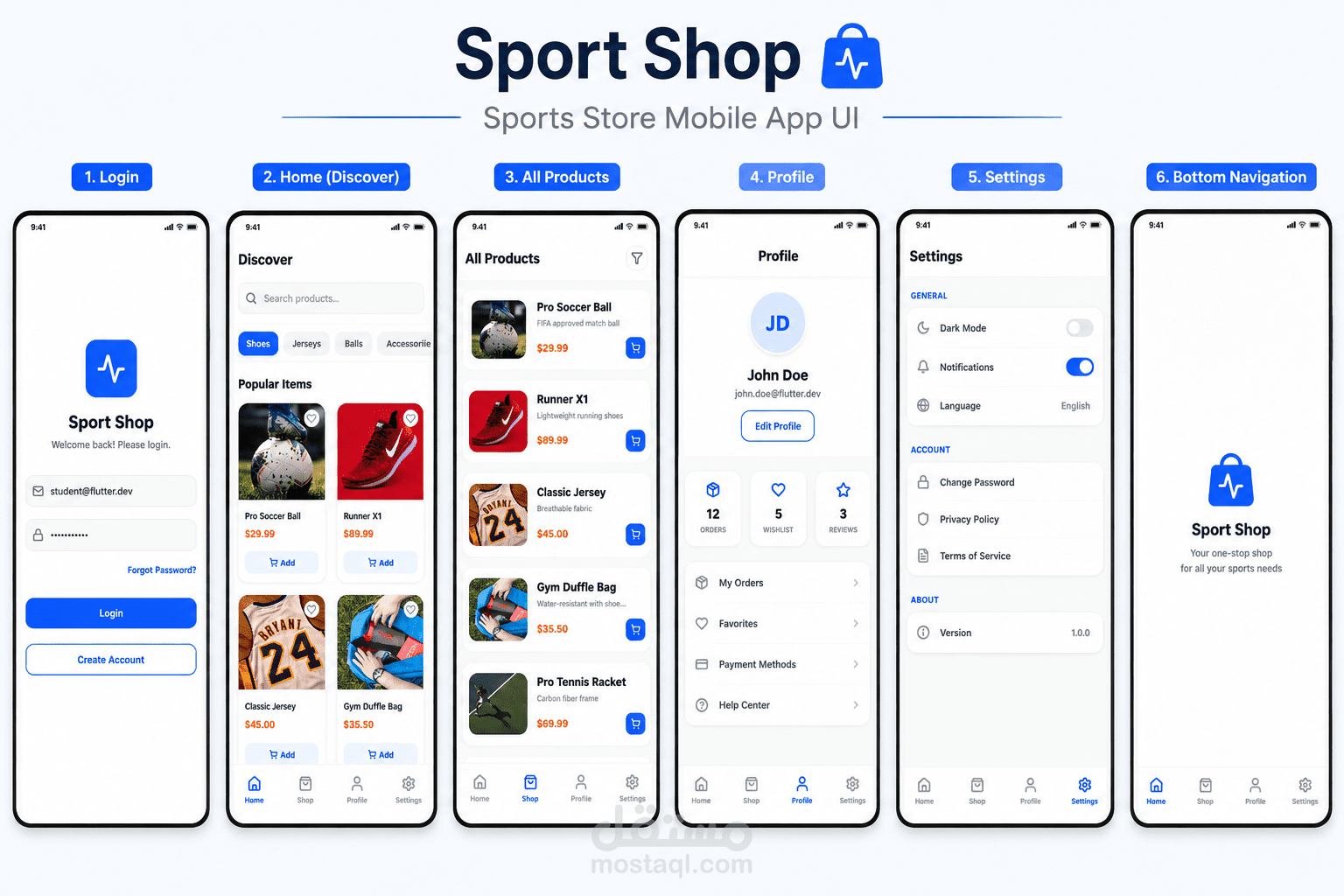 Sports Store Mobile App