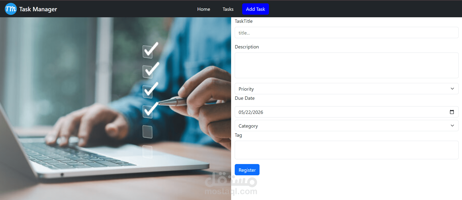 Angular (Smart Task & Project Management System)- نظام ذكي لإدارة المهام والمشاريع المطور