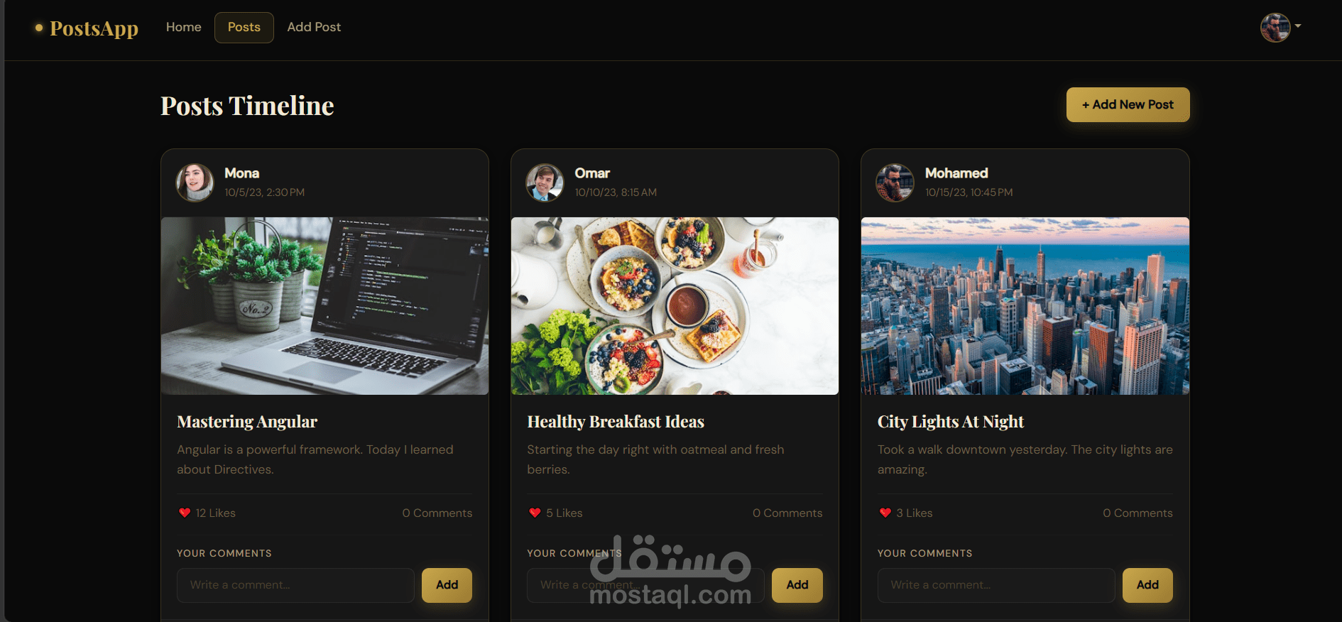 PostsApp – Premium Social Content Platform with Advanced CRUD Functionality