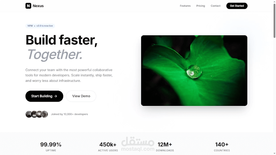 simple web with a payment section