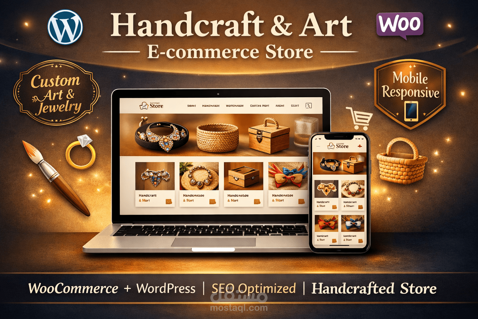 Custom Handcraft & Art E-commerce Store — Articonz (WordPress + WooCommerce)