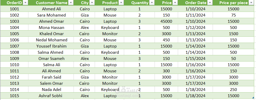 Excel Data Cleaning and Standardization Project
