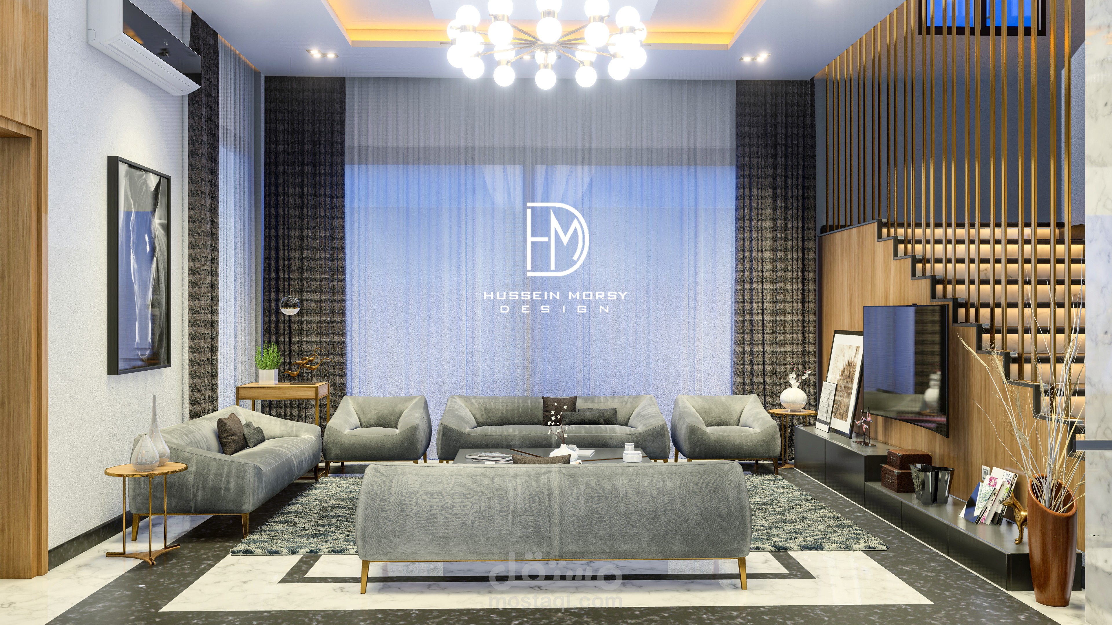 Living Room & Kitchen