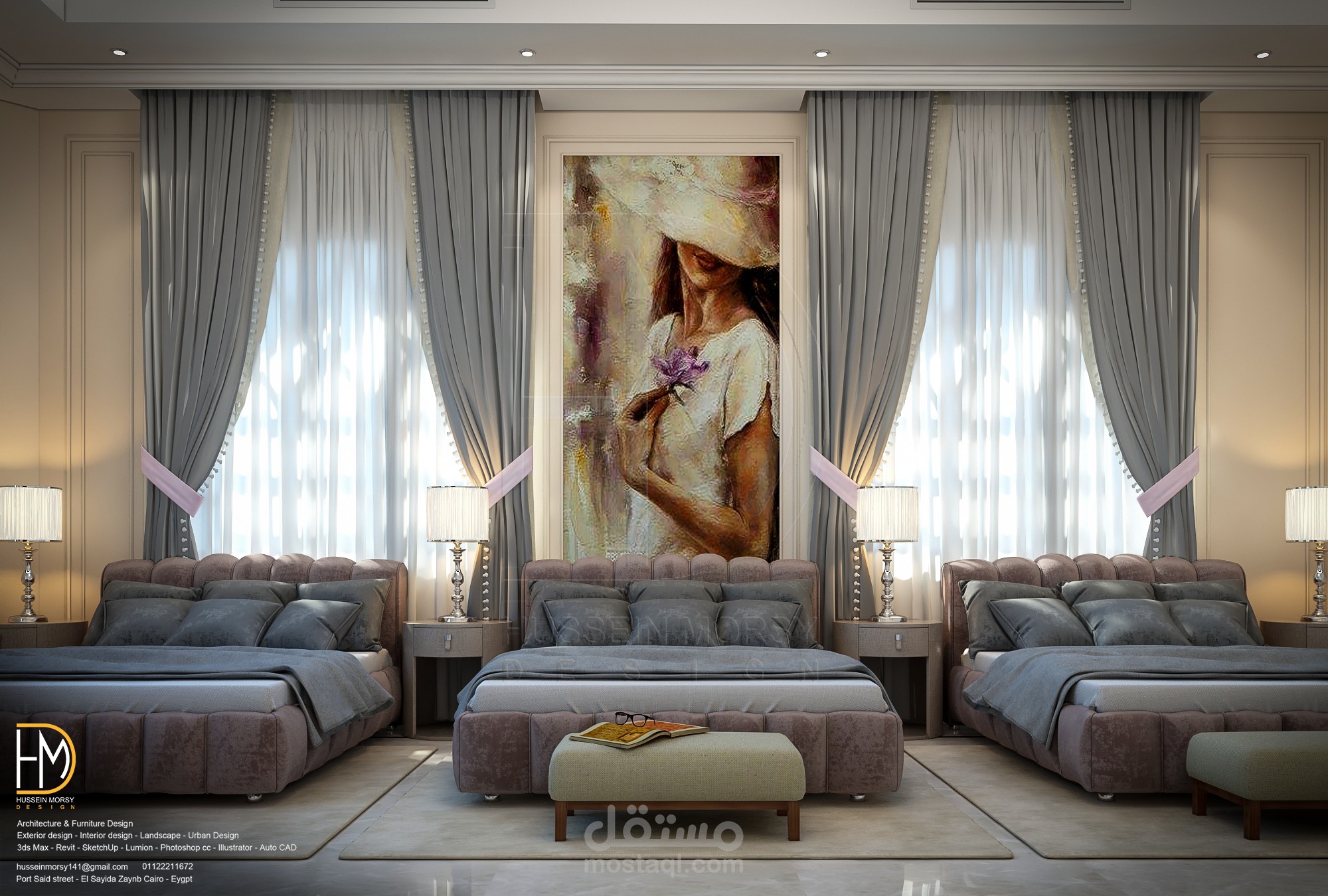 جناح غرفة نوم كامل للبنات بالسعودية