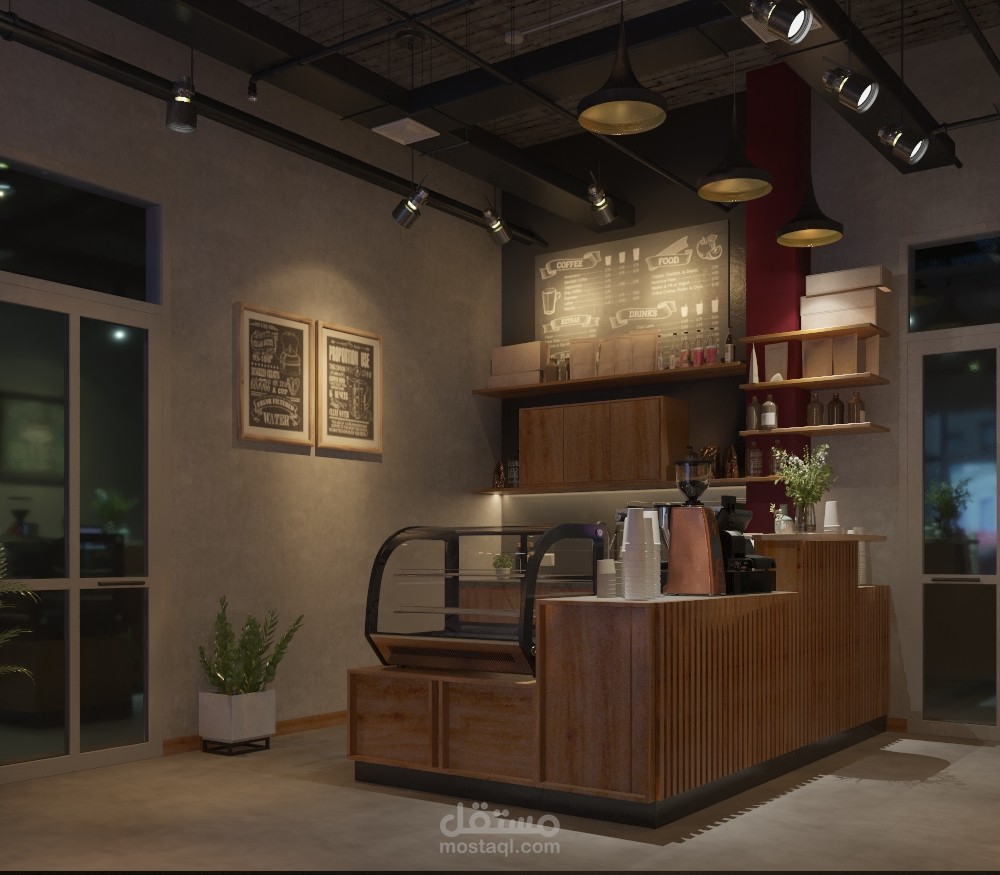 Industrial Design Cafe IN KSA