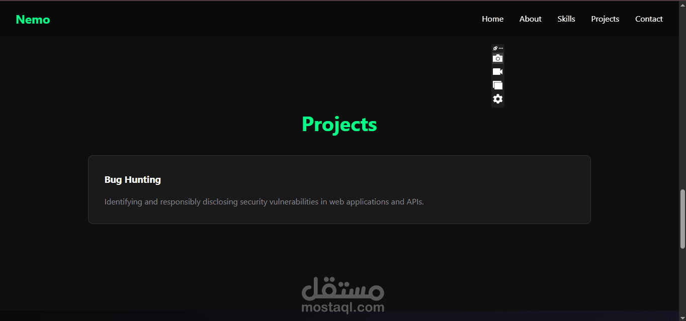 تصميم وتطوير موقع Portfolio احترافي لعرض الأعمال والخدمات