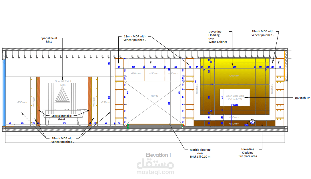 لوحه Interior Shop Drawing