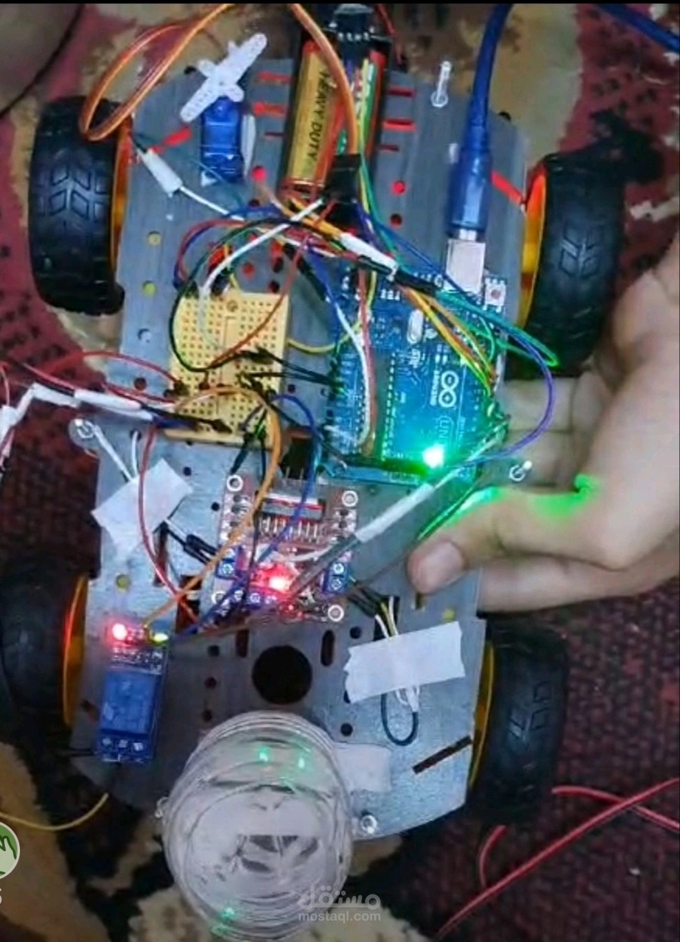 Fire Fighting Robot Car
