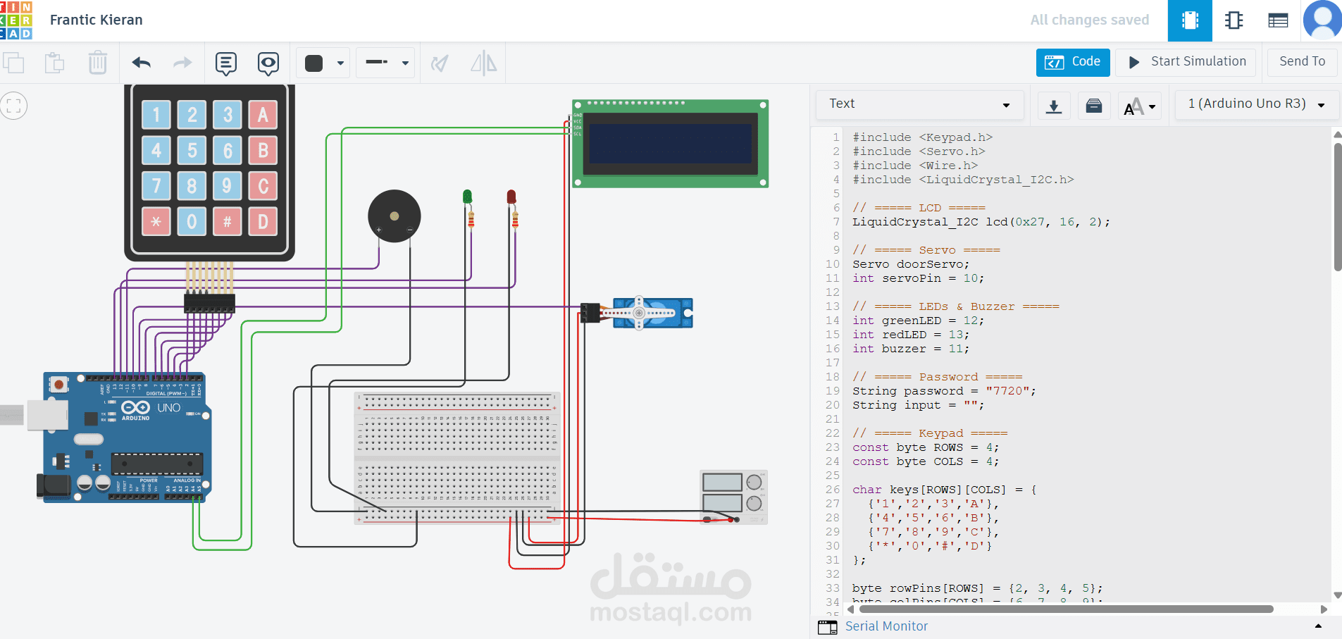 ? Password-Based Door Lock System