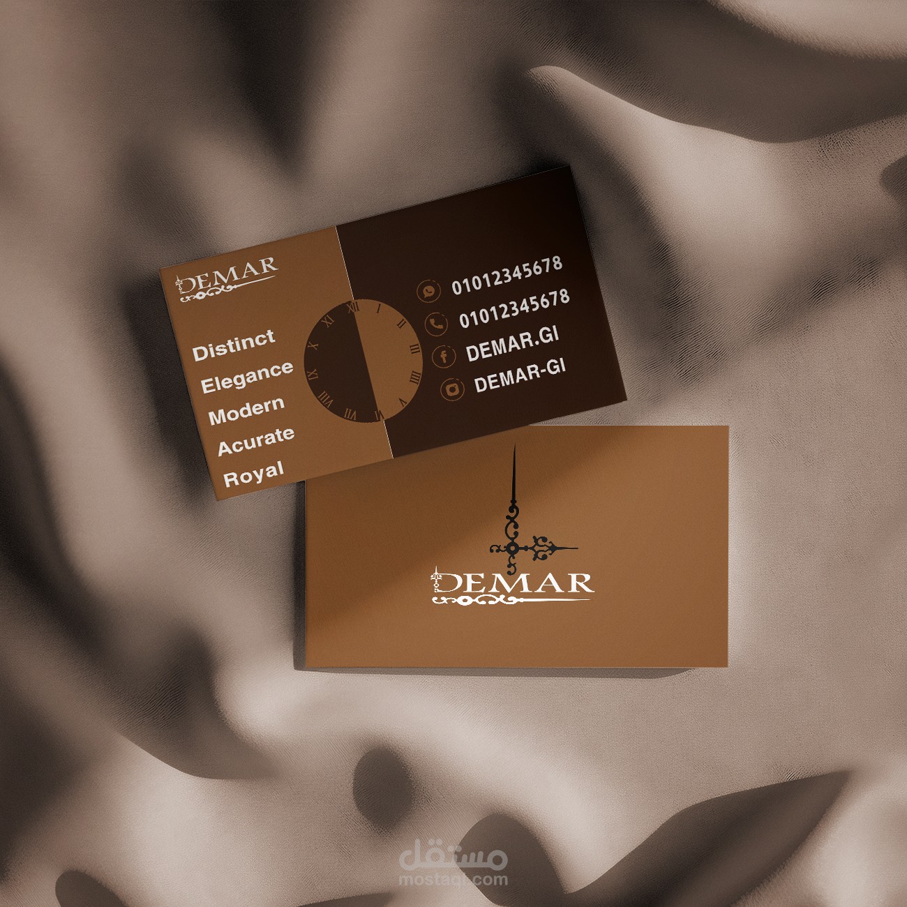 تصميم شعار براند وتصميم بطاقة اعمال
