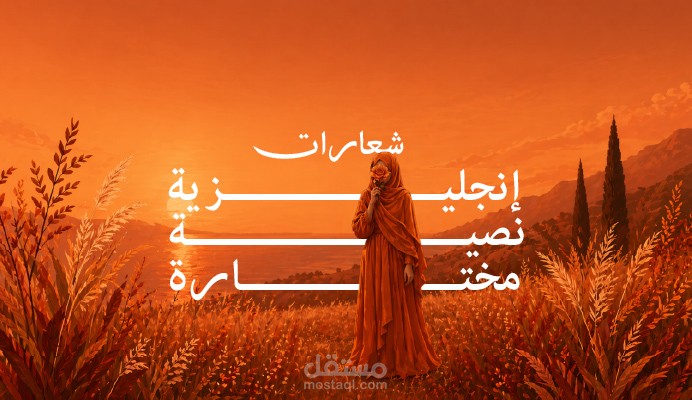 تصميم شعارات إنجليزية نصية