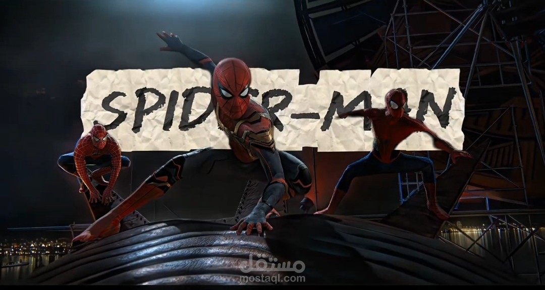 تصميم بسيط للشخصية الخيالية المعروفة Spider-Man
