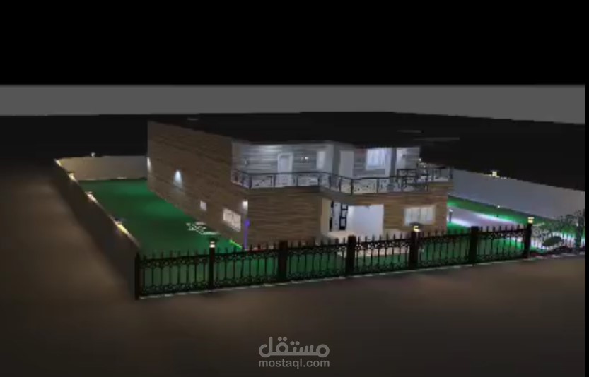تصميم إنارة فيلا مكونة من طابقين باستخدام برنامج دايلكس ايفو "Dialux evo"