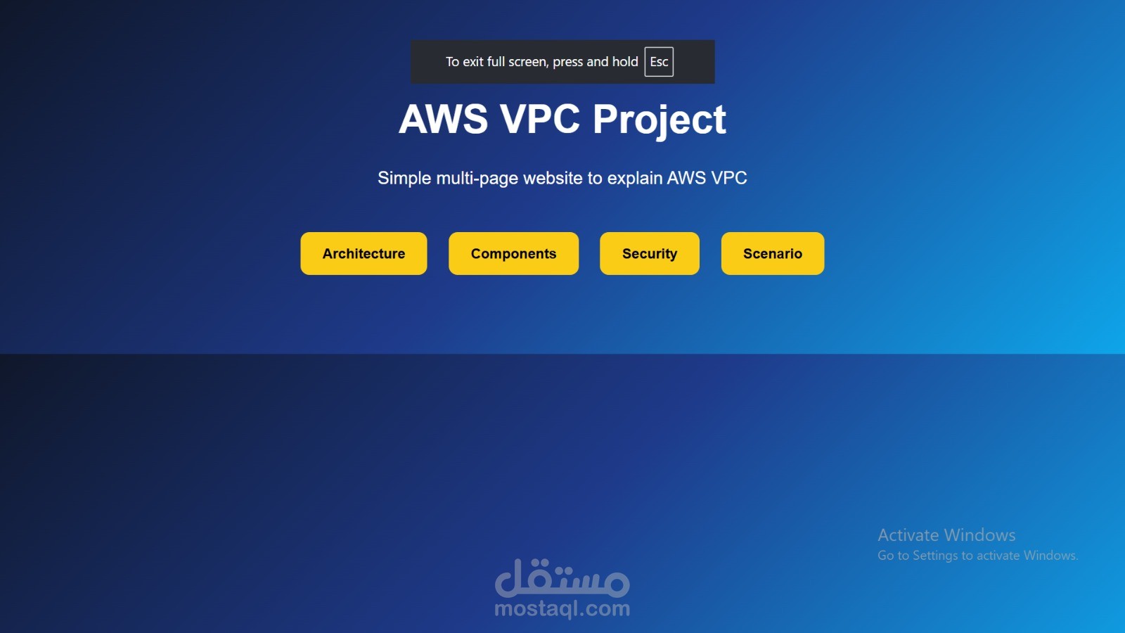 تنفيذ عملي لـ AWS VPC | تصميم ونشر وتأمين