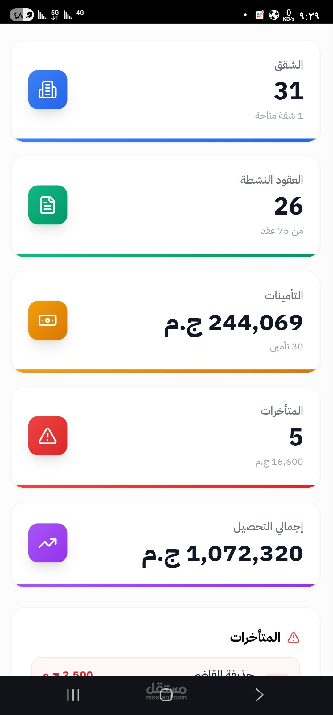 موقع ادارة عقارات