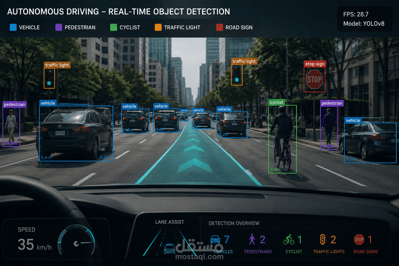 Obstacle & Traffic Sign Detection for Autonomous Vehicle