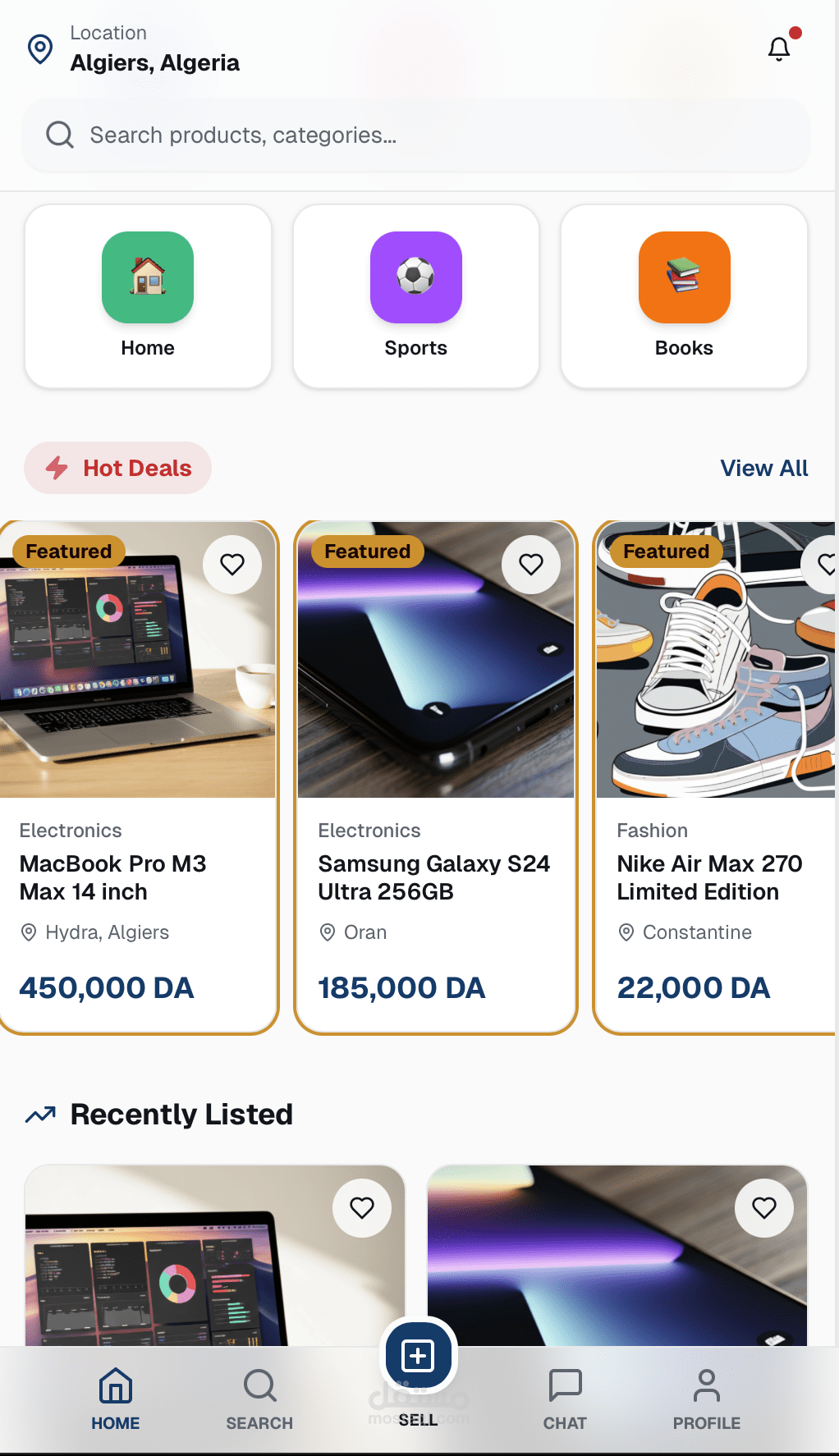 Souqly a Marketplace mobile app