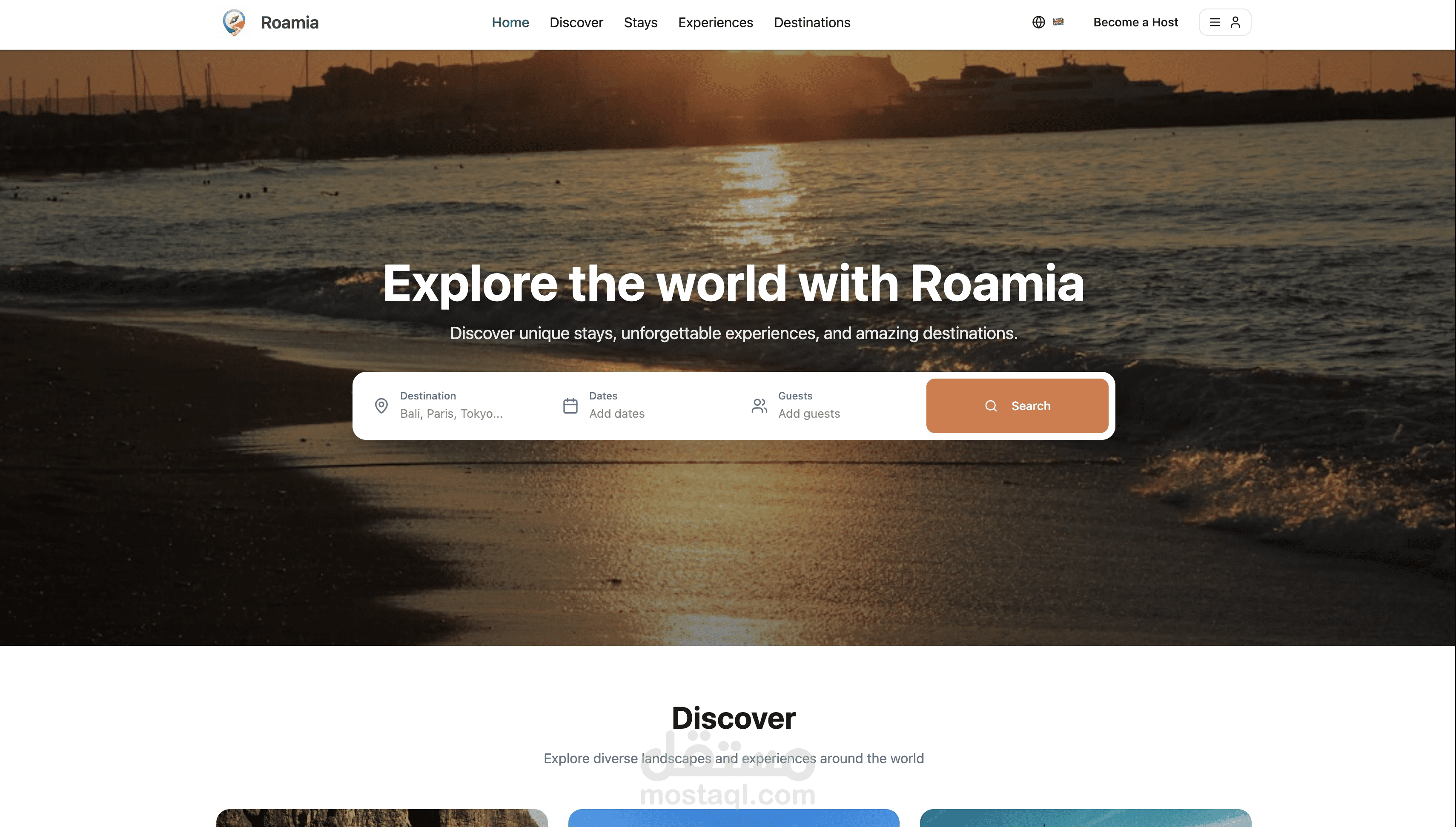 Roamia Website